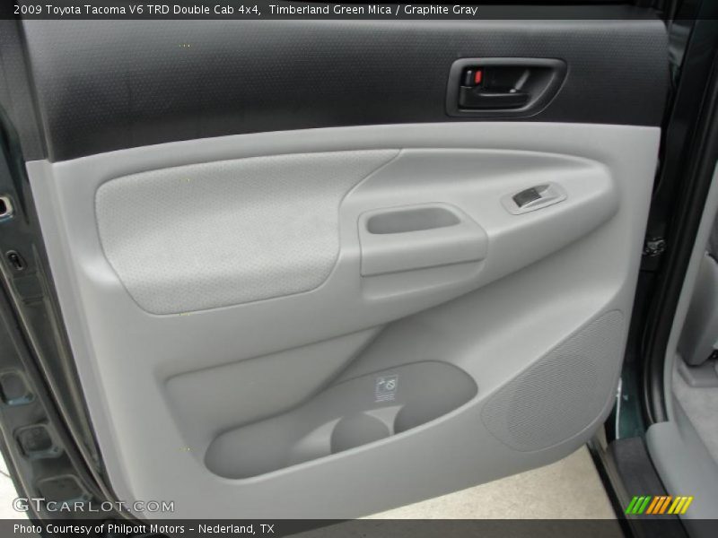 Timberland Green Mica / Graphite Gray 2009 Toyota Tacoma V6 TRD Double Cab 4x4