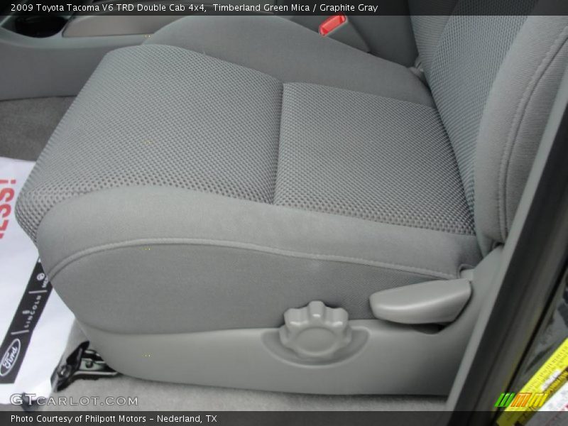Timberland Green Mica / Graphite Gray 2009 Toyota Tacoma V6 TRD Double Cab 4x4