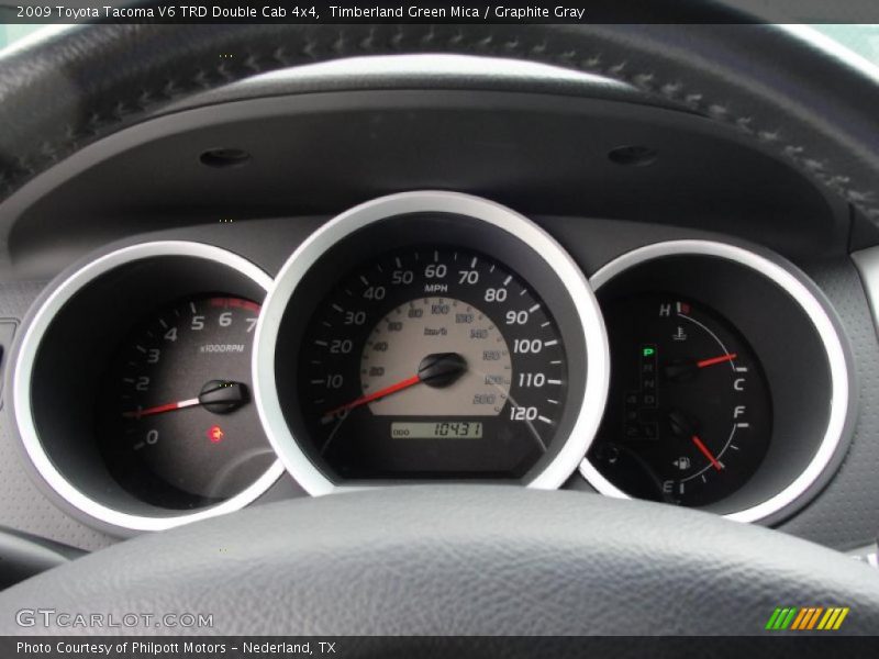 Timberland Green Mica / Graphite Gray 2009 Toyota Tacoma V6 TRD Double Cab 4x4