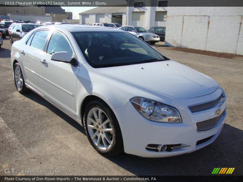 Summit White / Ebony 2010 Chevrolet Malibu LTZ Sedan