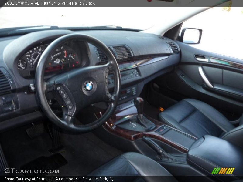 Titanium Silver Metallic / Black 2001 BMW X5 4.4i