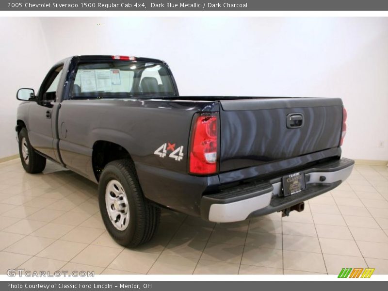 Dark Blue Metallic / Dark Charcoal 2005 Chevrolet Silverado 1500 Regular Cab 4x4