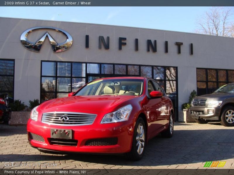 Garnet Ember / Wheat 2009 Infiniti G 37 x Sedan