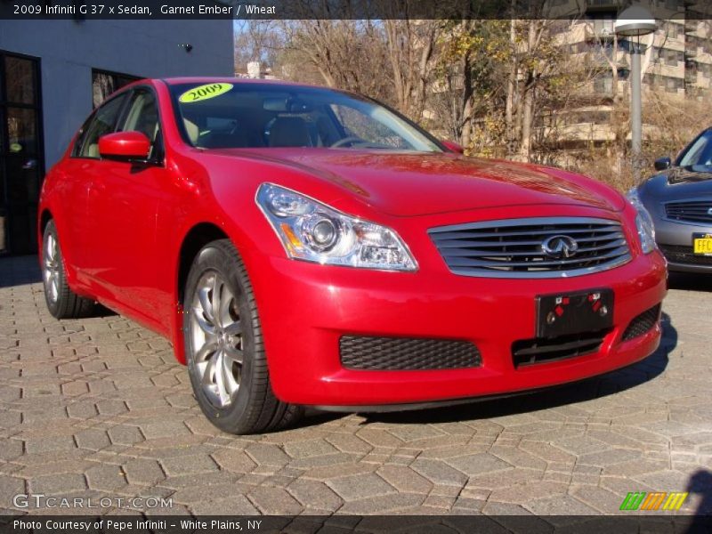 Garnet Ember / Wheat 2009 Infiniti G 37 x Sedan