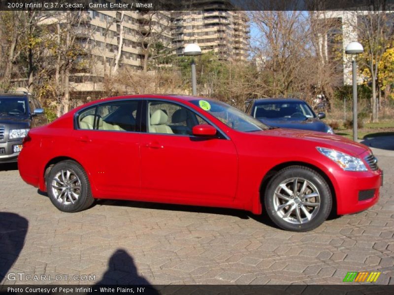Garnet Ember / Wheat 2009 Infiniti G 37 x Sedan