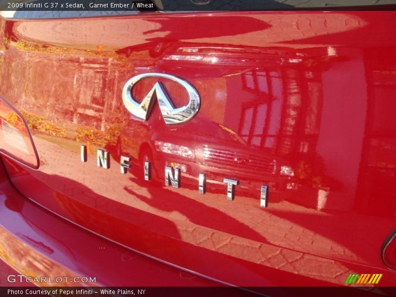 Garnet Ember / Wheat 2009 Infiniti G 37 x Sedan