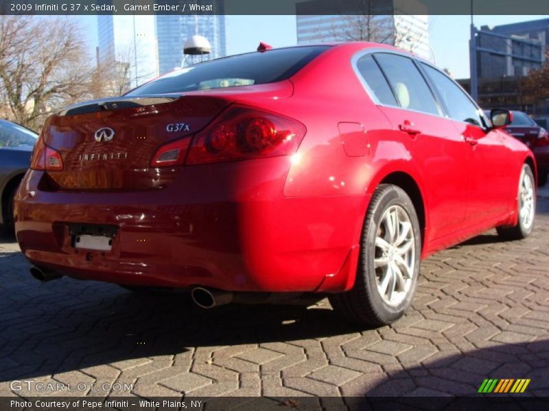 Garnet Ember / Wheat 2009 Infiniti G 37 x Sedan