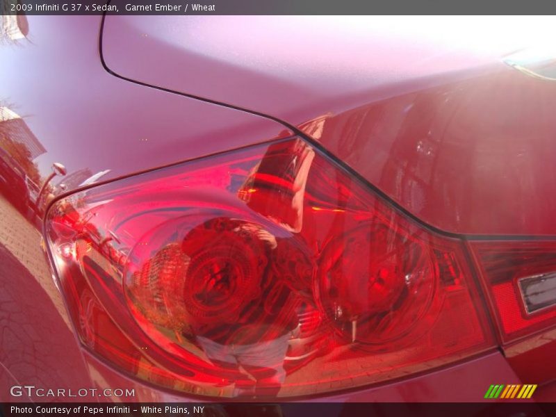 Garnet Ember / Wheat 2009 Infiniti G 37 x Sedan