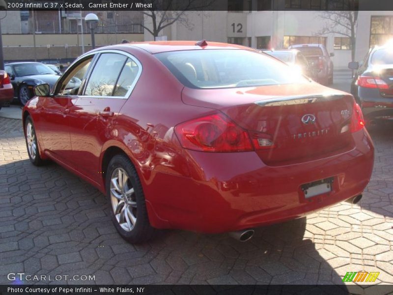 Garnet Ember / Wheat 2009 Infiniti G 37 x Sedan