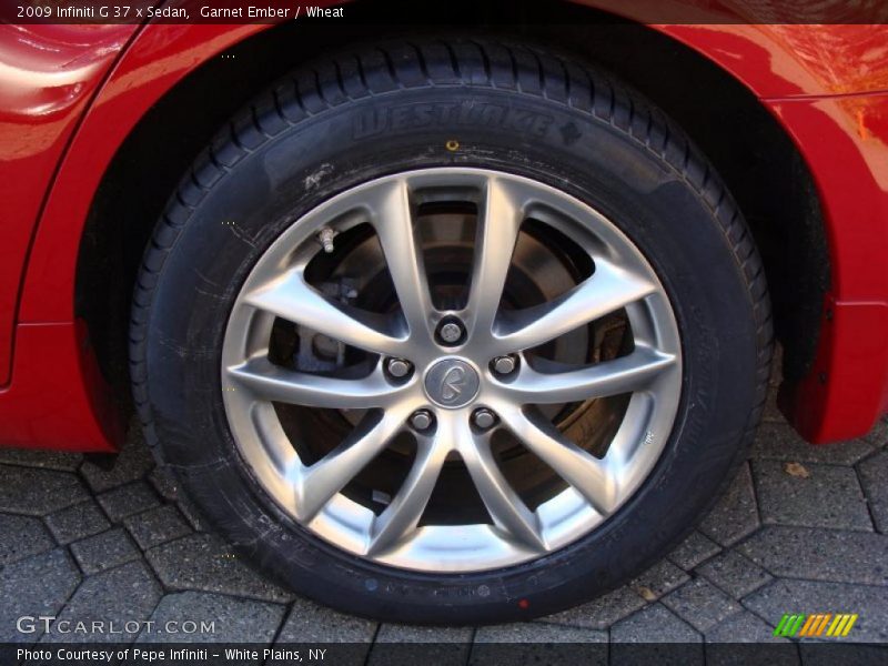 Garnet Ember / Wheat 2009 Infiniti G 37 x Sedan