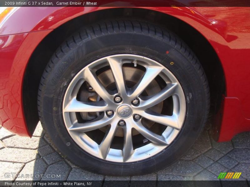 Garnet Ember / Wheat 2009 Infiniti G 37 x Sedan
