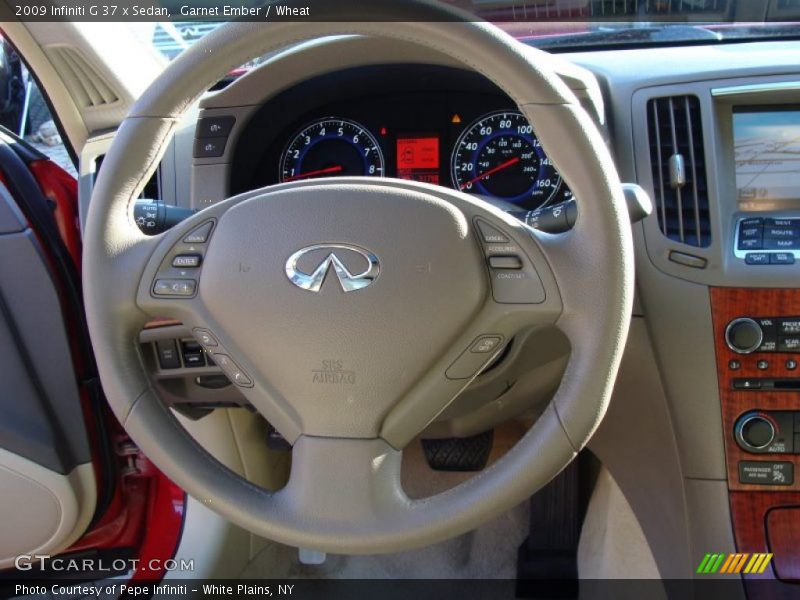 Garnet Ember / Wheat 2009 Infiniti G 37 x Sedan