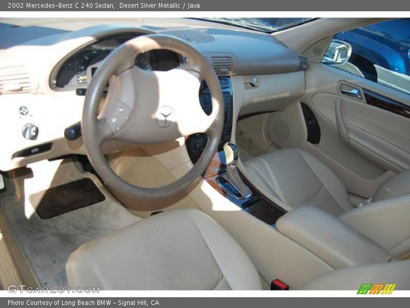 Desert Silver Metallic / Java 2002 Mercedes-Benz C 240 Sedan