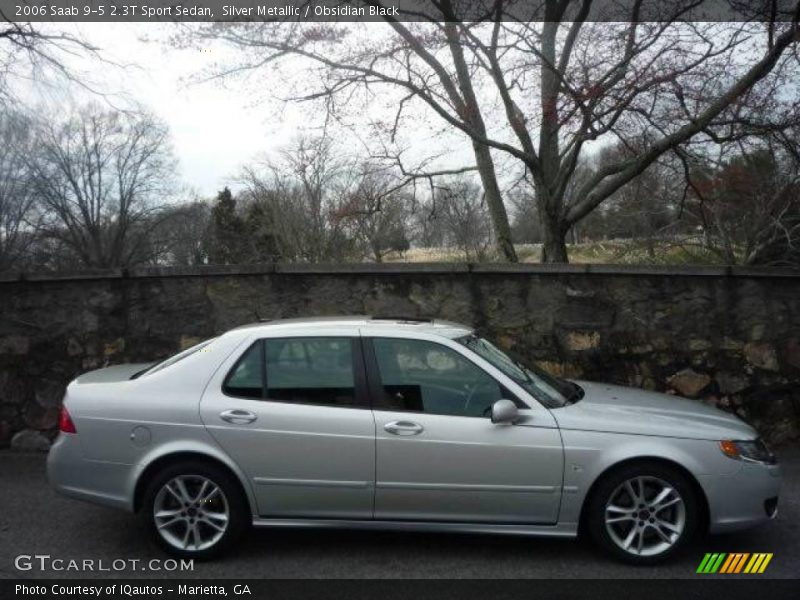 Silver Metallic / Obsidian Black 2006 Saab 9-5 2.3T Sport Sedan