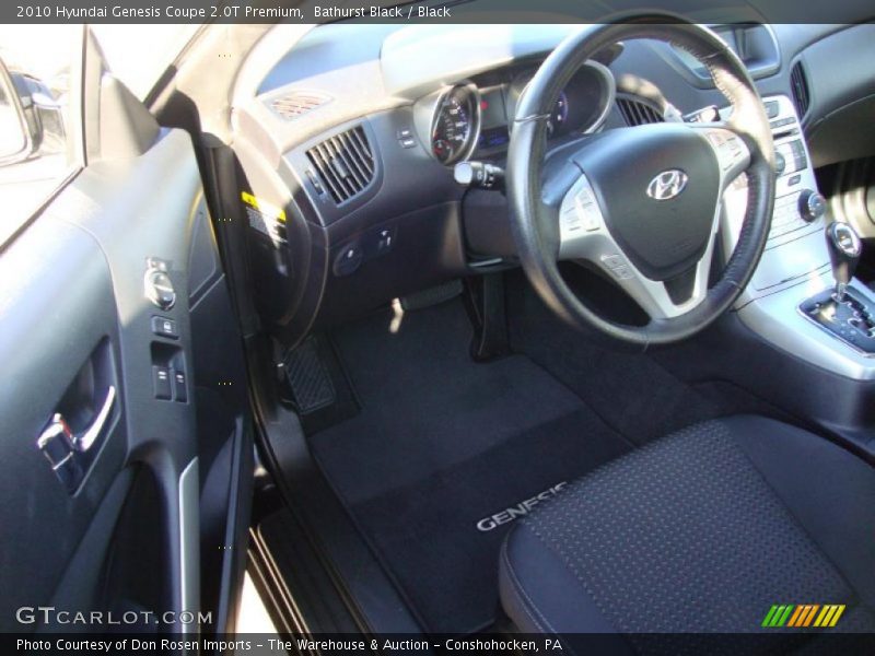 Black Interior - 2010 Genesis Coupe 2.0T Premium 