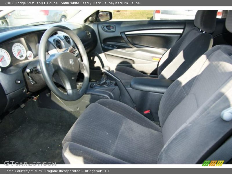  2003 Stratus SXT Coupe Dark Taupe/Medium Taupe Interior
