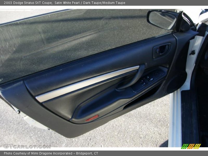 Satin White Pearl / Dark Taupe/Medium Taupe 2003 Dodge Stratus SXT Coupe