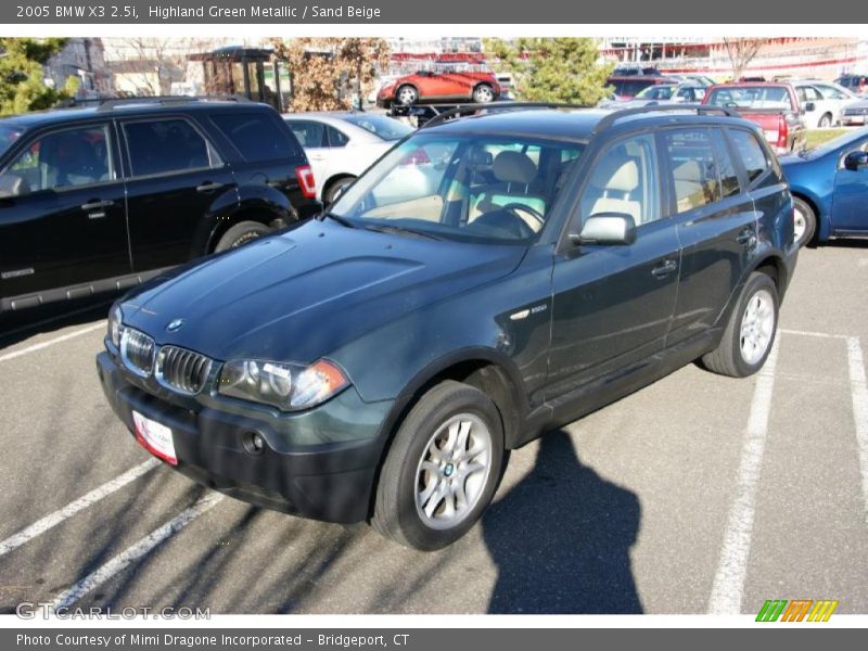 Highland Green Metallic / Sand Beige 2005 BMW X3 2.5i
