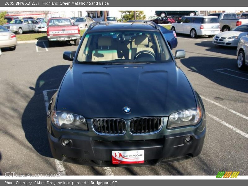 Highland Green Metallic / Sand Beige 2005 BMW X3 2.5i