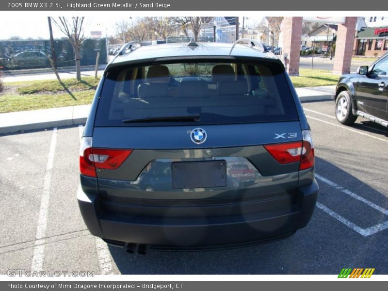 Highland Green Metallic / Sand Beige 2005 BMW X3 2.5i