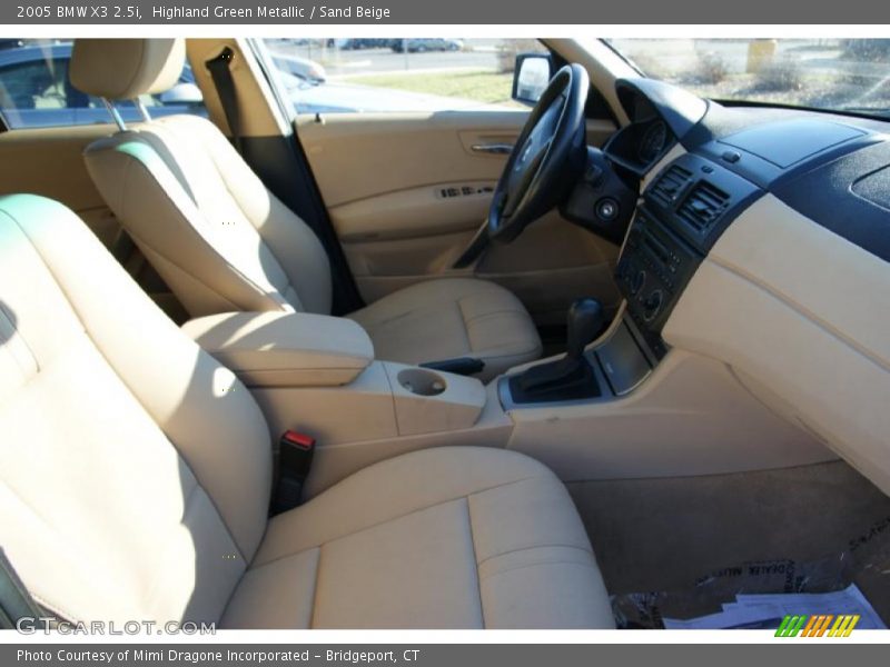 Highland Green Metallic / Sand Beige 2005 BMW X3 2.5i