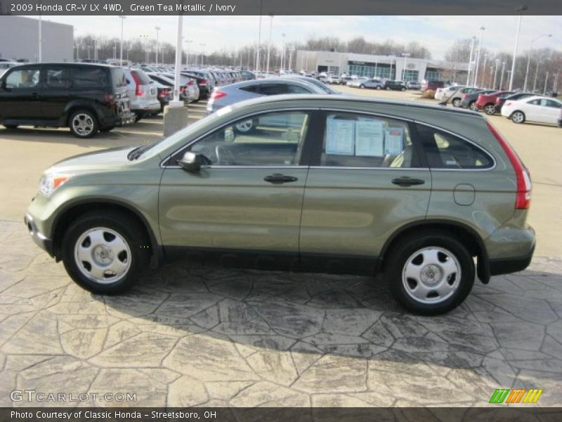 Green Tea Metallic / Ivory 2009 Honda CR-V LX 4WD