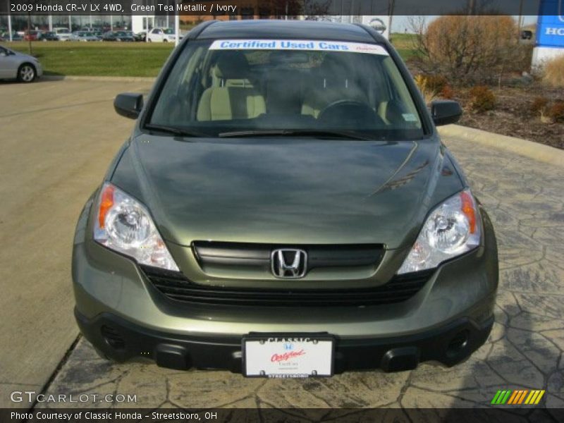 Green Tea Metallic / Ivory 2009 Honda CR-V LX 4WD