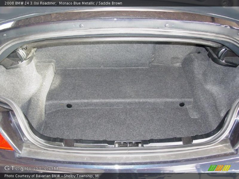 Monaco Blue Metallic / Saddle Brown 2008 BMW Z4 3.0si Roadster