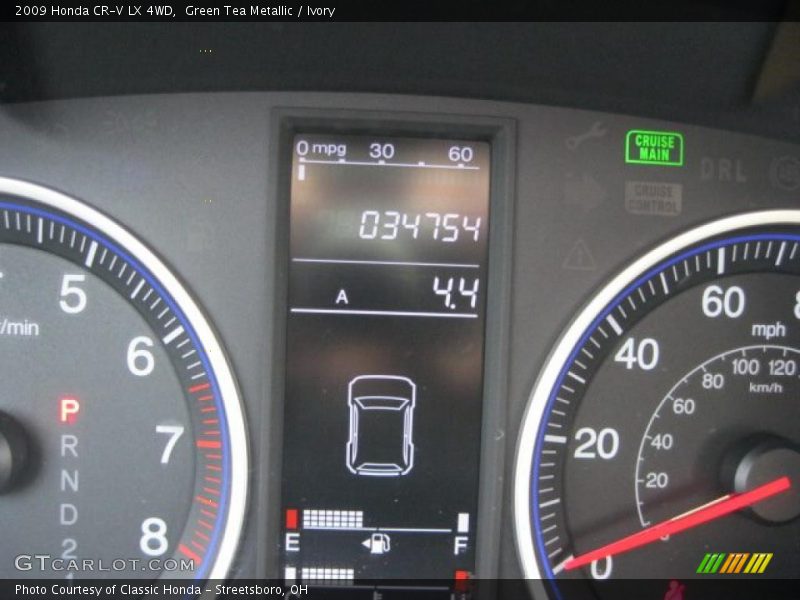 Green Tea Metallic / Ivory 2009 Honda CR-V LX 4WD