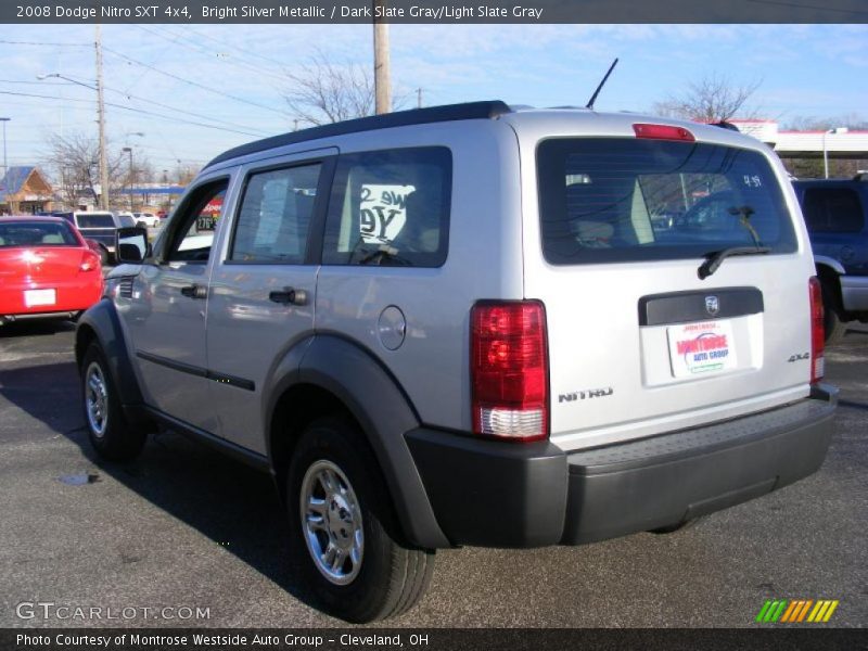 Bright Silver Metallic / Dark Slate Gray/Light Slate Gray 2008 Dodge Nitro SXT 4x4