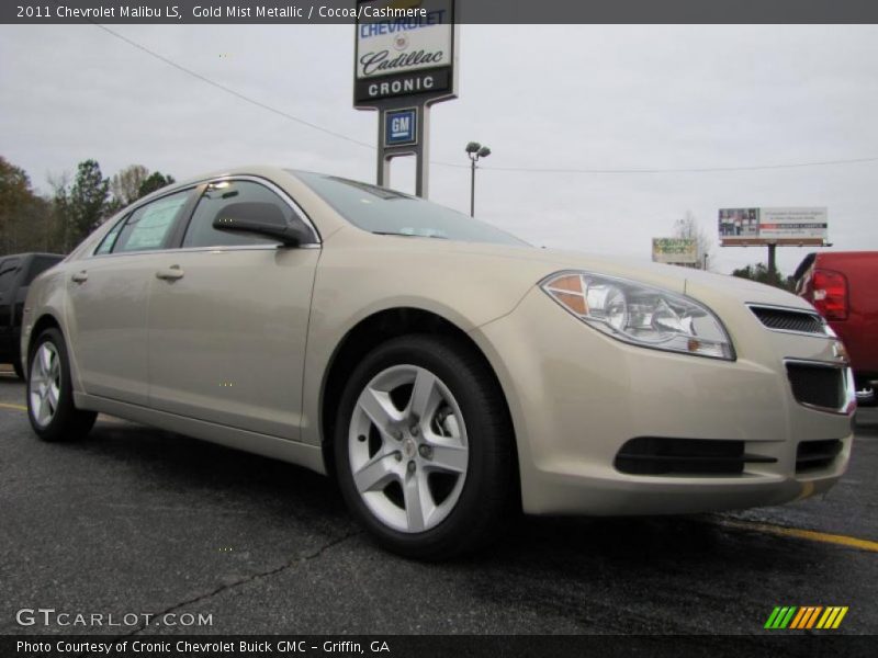 Gold Mist Metallic / Cocoa/Cashmere 2011 Chevrolet Malibu LS