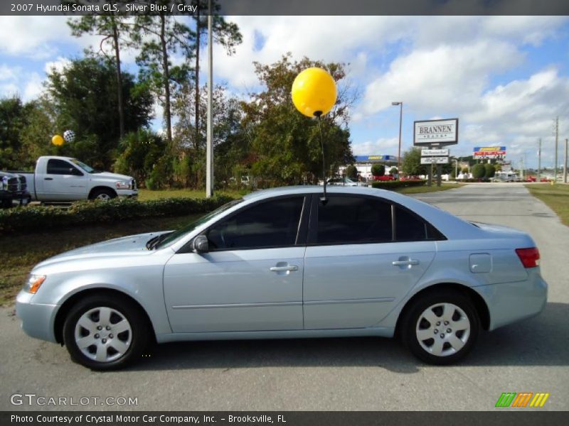 Silver Blue / Gray 2007 Hyundai Sonata GLS