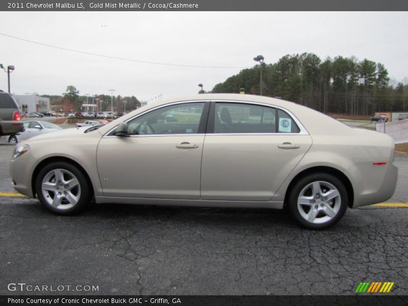 Gold Mist Metallic / Cocoa/Cashmere 2011 Chevrolet Malibu LS