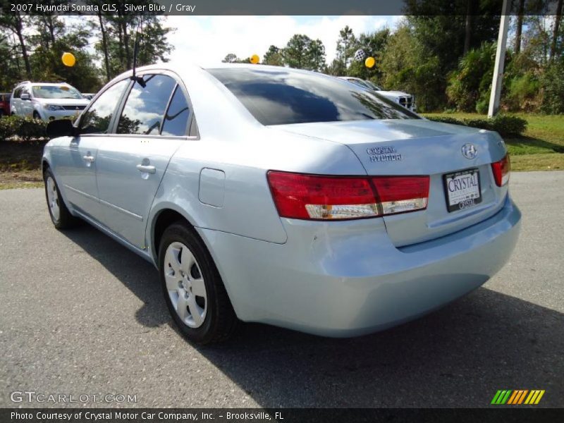 Silver Blue / Gray 2007 Hyundai Sonata GLS