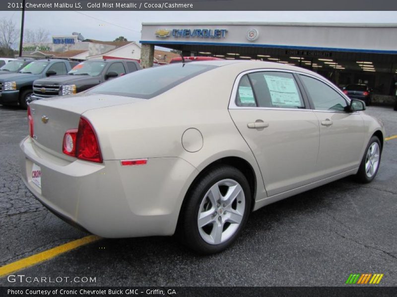Gold Mist Metallic / Cocoa/Cashmere 2011 Chevrolet Malibu LS