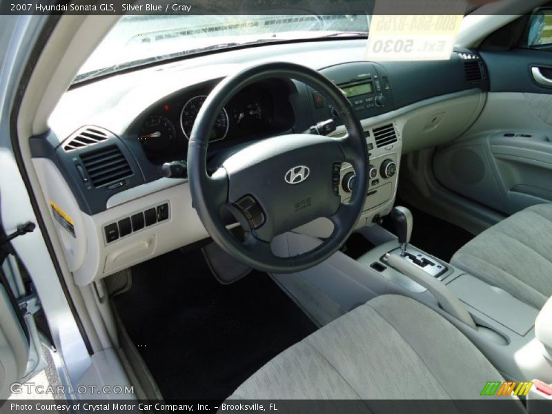 Silver Blue / Gray 2007 Hyundai Sonata GLS