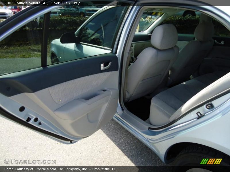 Silver Blue / Gray 2007 Hyundai Sonata GLS