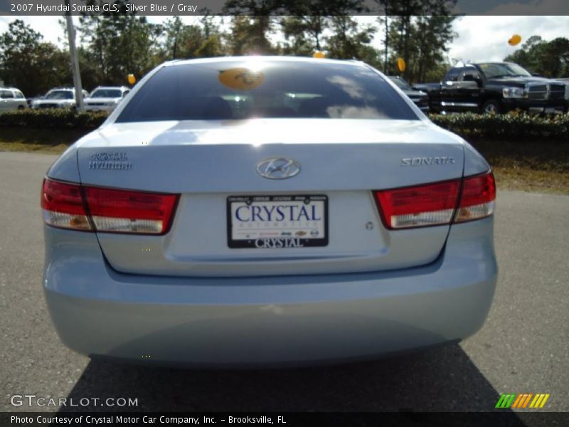 Silver Blue / Gray 2007 Hyundai Sonata GLS