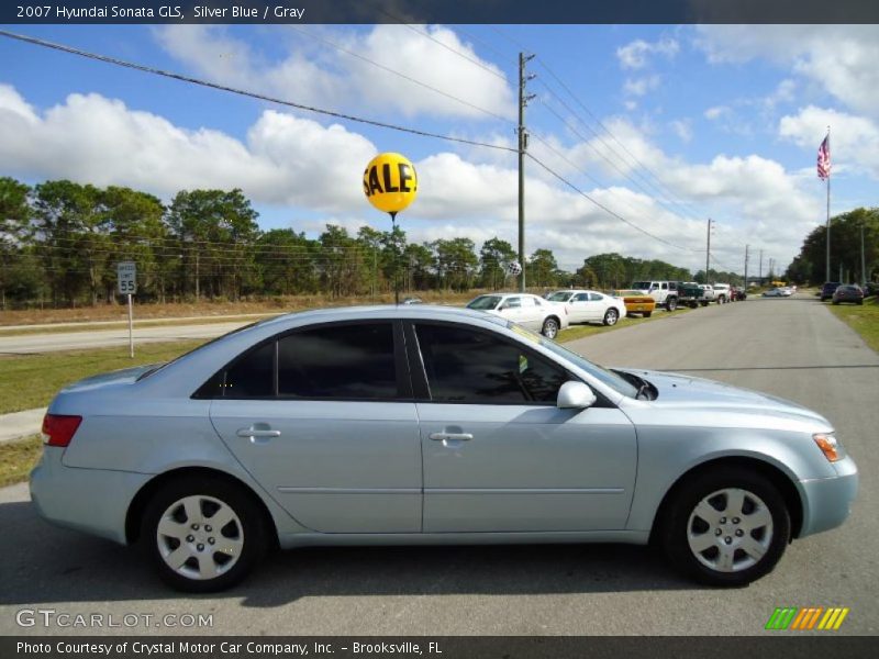 Silver Blue / Gray 2007 Hyundai Sonata GLS