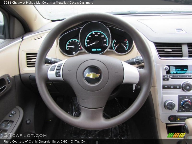 Gold Mist Metallic / Cocoa/Cashmere 2011 Chevrolet Malibu LS