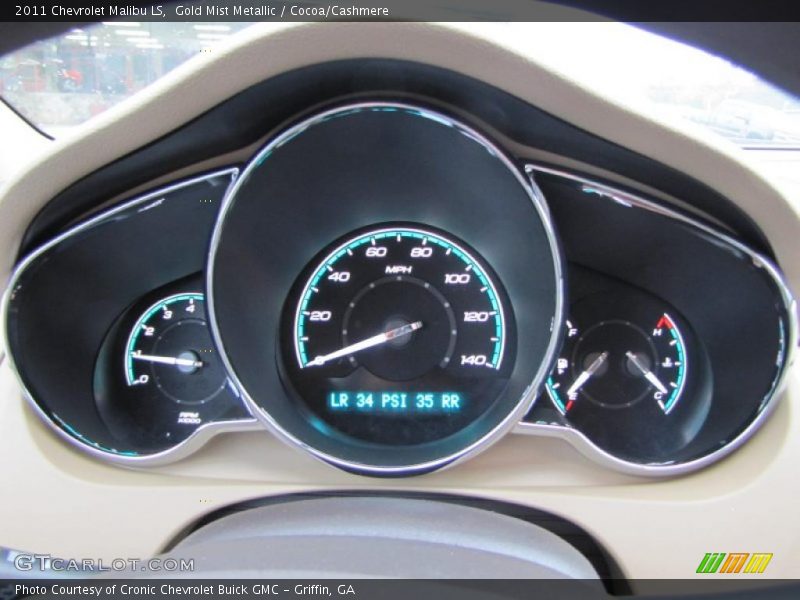 Gold Mist Metallic / Cocoa/Cashmere 2011 Chevrolet Malibu LS