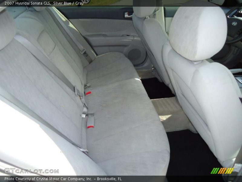 Silver Blue / Gray 2007 Hyundai Sonata GLS