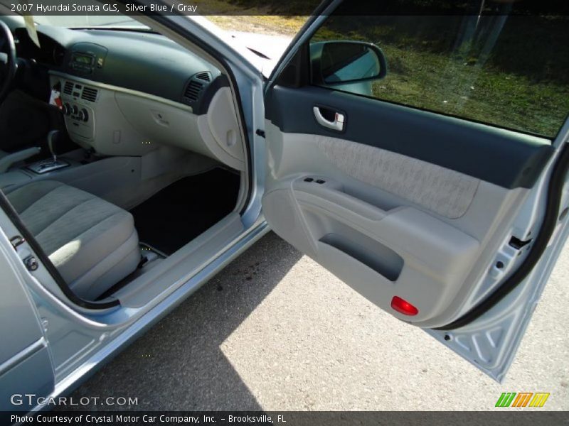Silver Blue / Gray 2007 Hyundai Sonata GLS