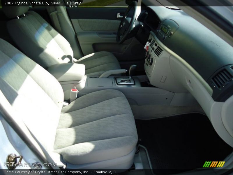 Silver Blue / Gray 2007 Hyundai Sonata GLS