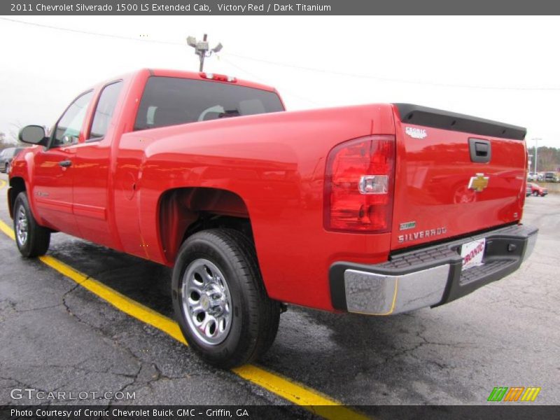 Victory Red / Dark Titanium 2011 Chevrolet Silverado 1500 LS Extended Cab