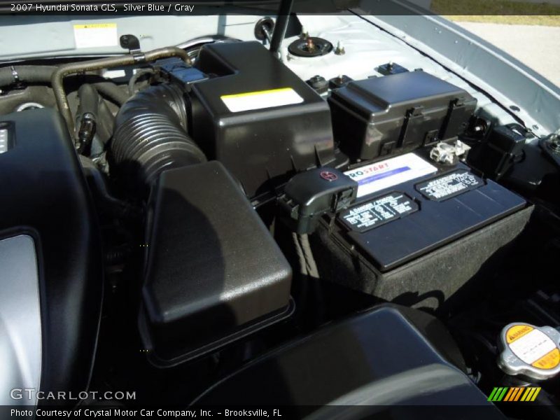 Silver Blue / Gray 2007 Hyundai Sonata GLS