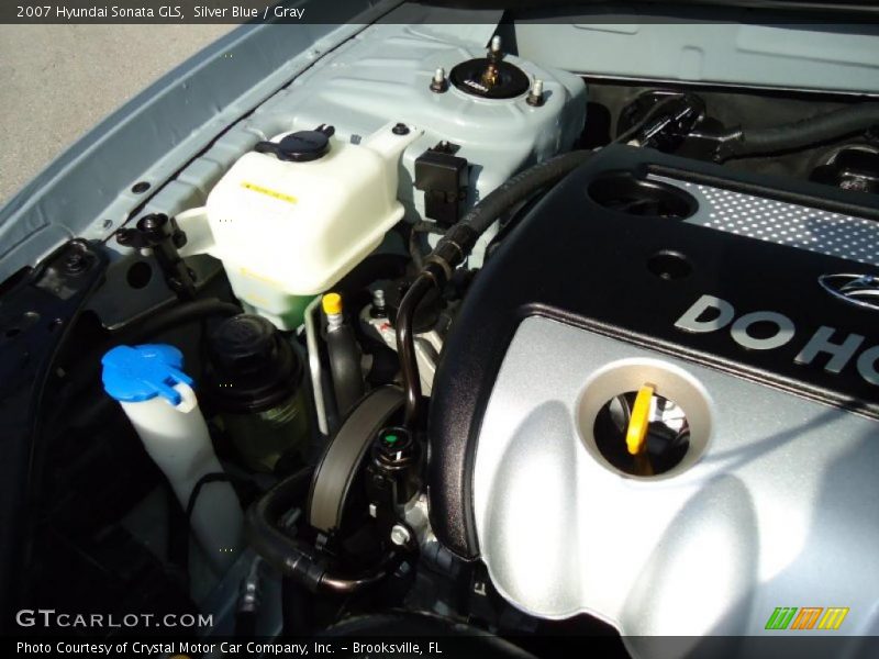 Silver Blue / Gray 2007 Hyundai Sonata GLS