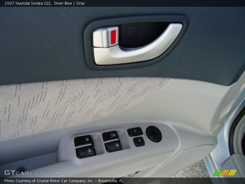 Silver Blue / Gray 2007 Hyundai Sonata GLS