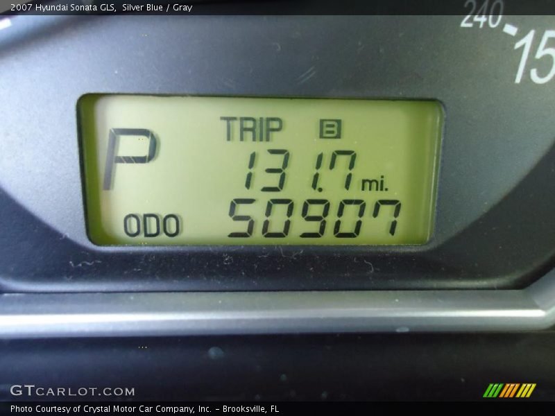 Silver Blue / Gray 2007 Hyundai Sonata GLS
