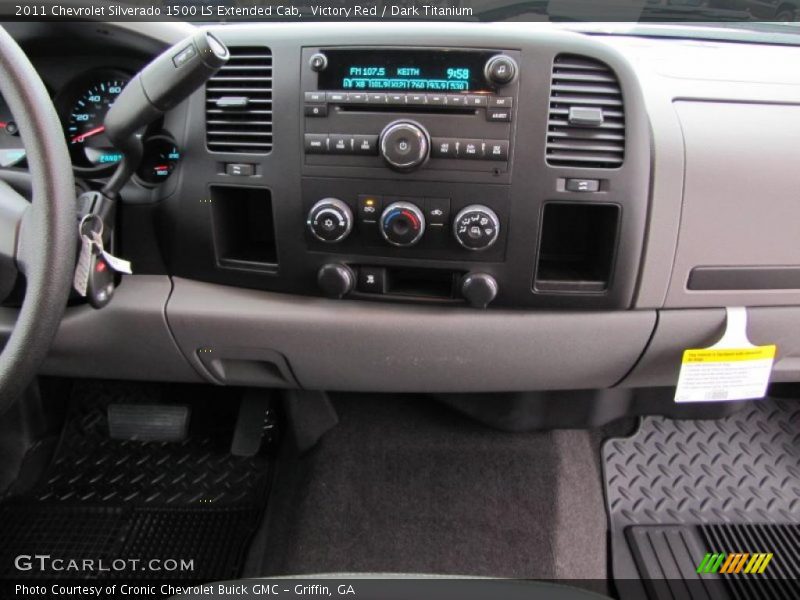 Victory Red / Dark Titanium 2011 Chevrolet Silverado 1500 LS Extended Cab